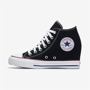 Rare black converse wedge sneakers